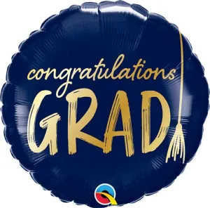 18" Congrats Grad Tassel Mylar Balloon - G17