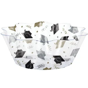 Bulk Graduation Cap Plastic Fluted Bowls (12 per Case)