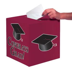 Bulk Graduation Card Boxes Burgundy (6 per Case)