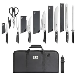 Cangshan Helena 9-Piece BBQ Knife Set with Black Bag