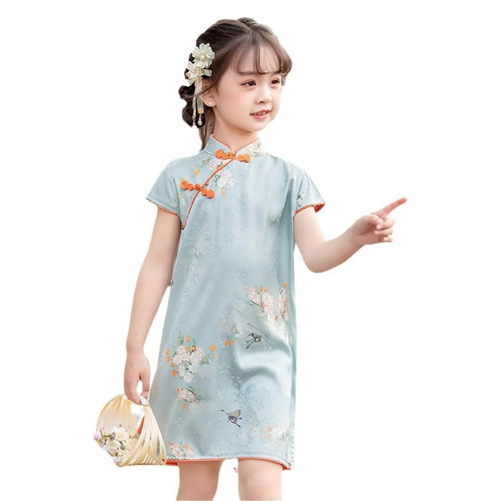 'Fragrant' Girl's Chinese Qipao Dress