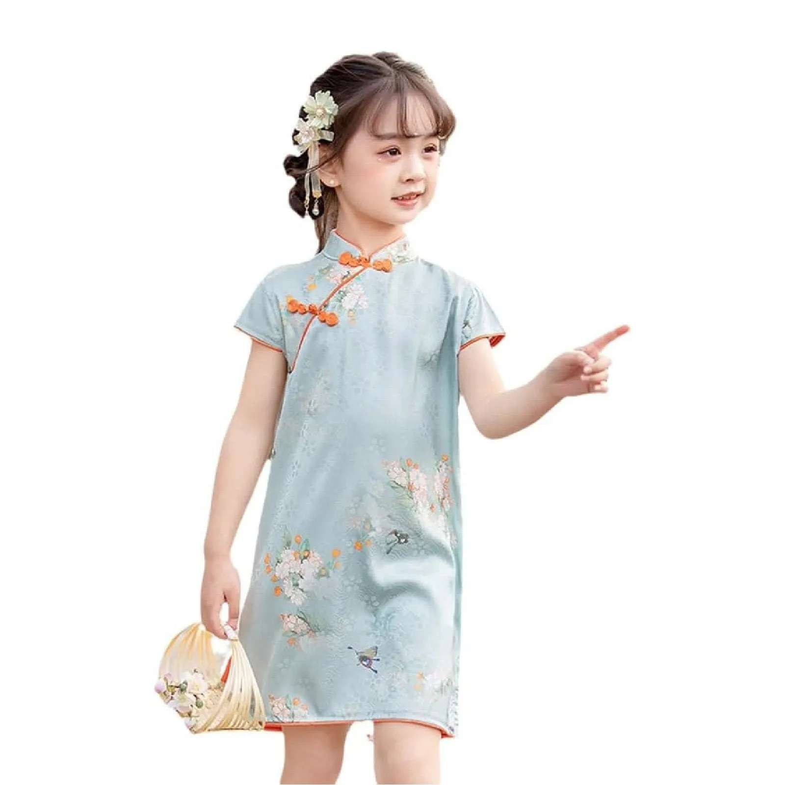 'Fragrant' Girl's Chinese Qipao Dress