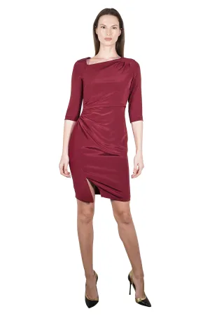 Kassandra Silk Crepe Sheath Dress