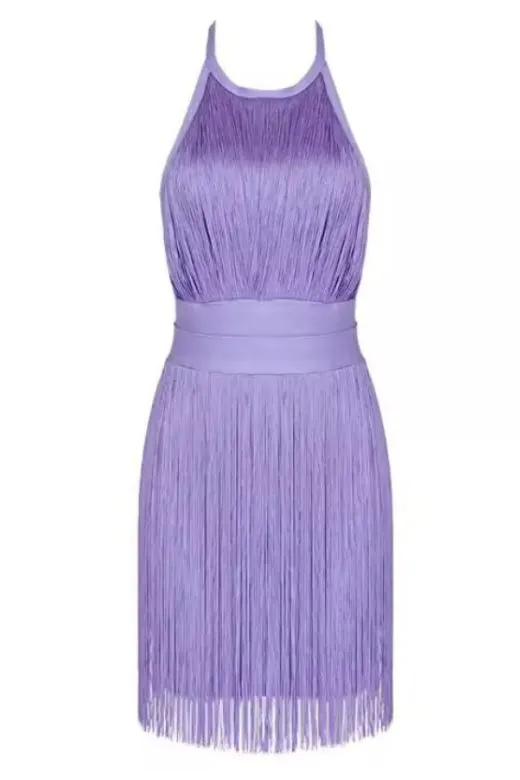 Riley Bodycon Mini Dress - Violet Purple