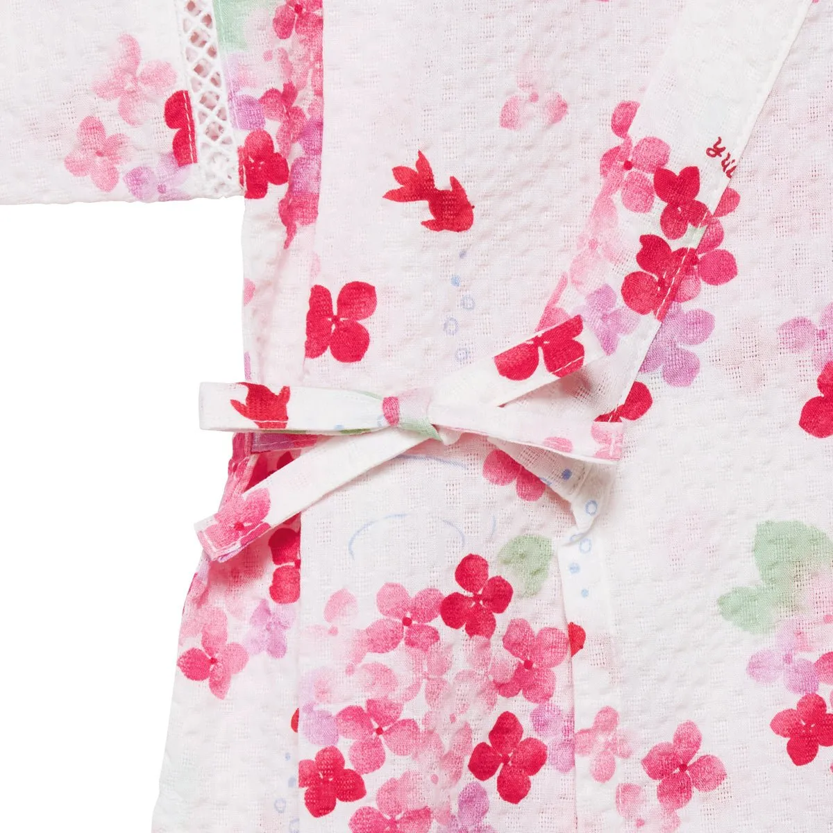 Two-Piece Floral Ripple Kimono Jinbei