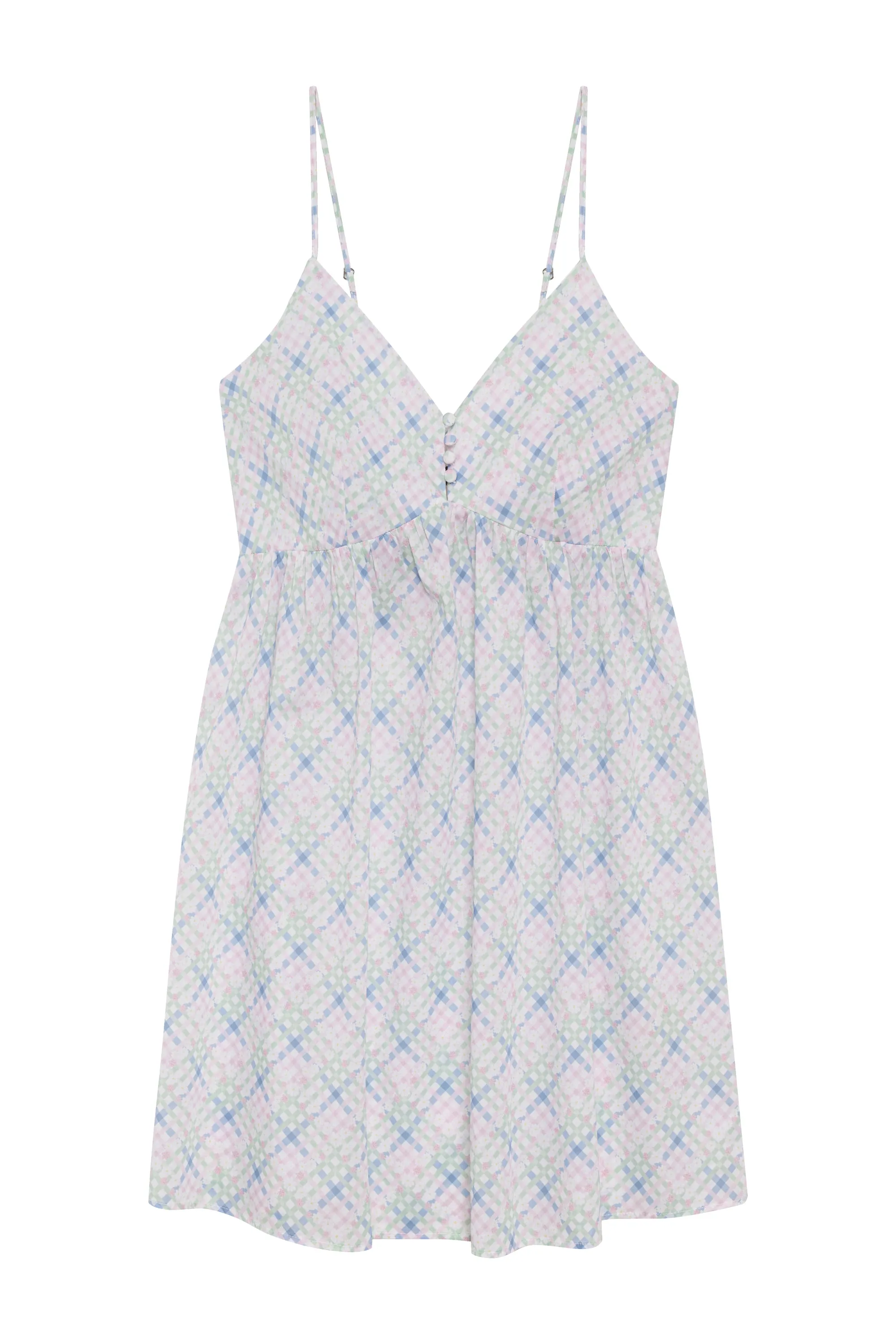 x DJERF AVENUE Airy Poplin Mini Dress - Cottage Meadow